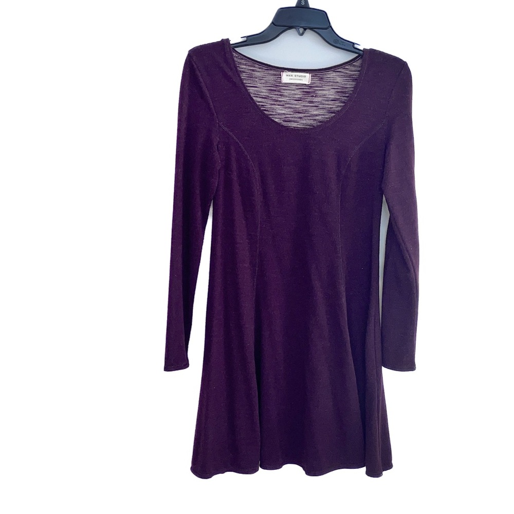 Burgundy/Purple Max Studio Weekend Dress - Picture 7 of 8